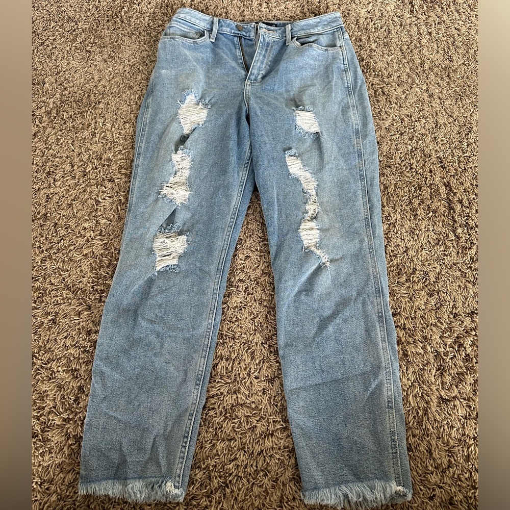 Hollister curvy high rise mom jeans